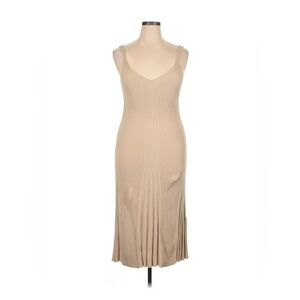 HM Beige Ribbed Knit Dress
